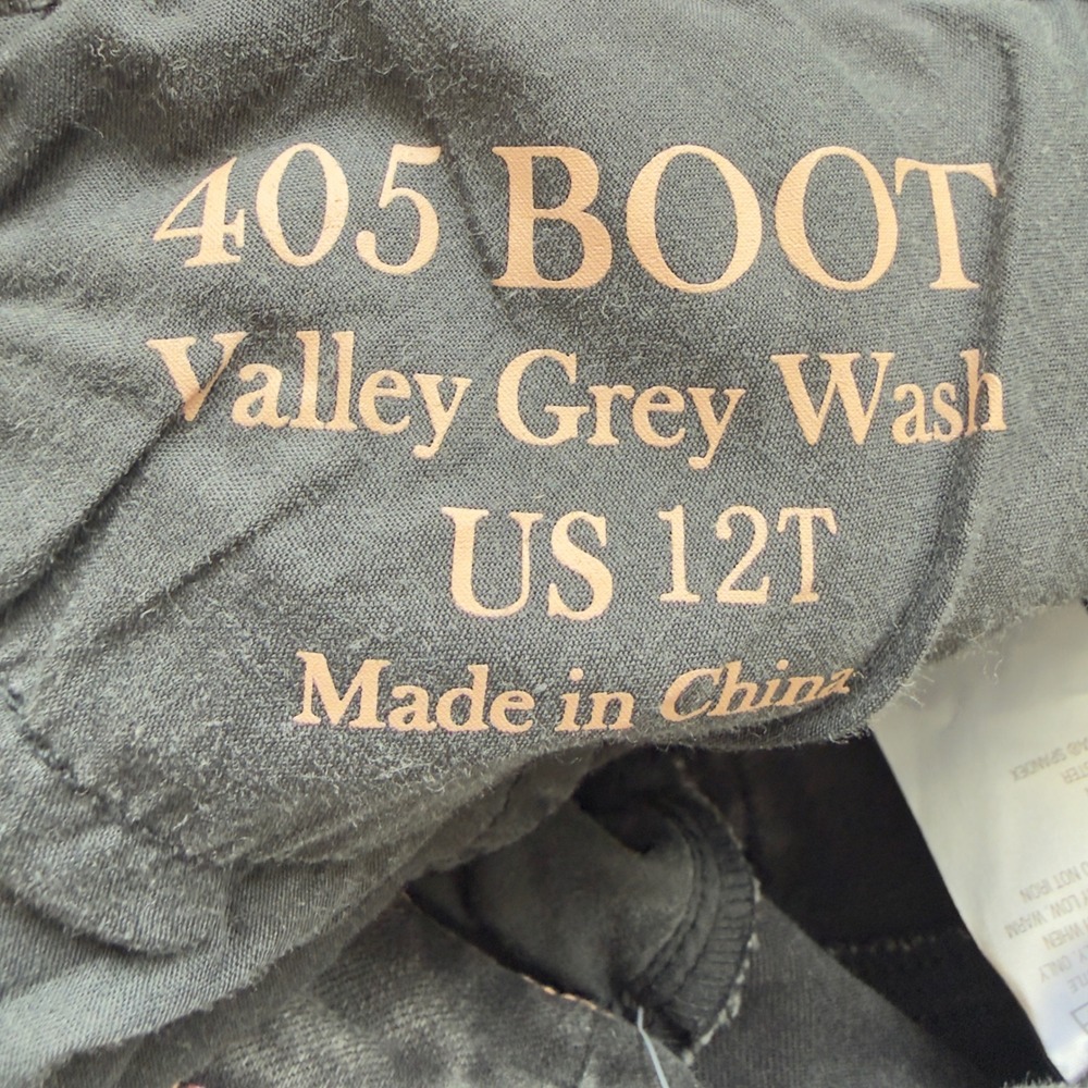 G-Sculpt  Size 12 Tall 405 Boot Valley Grey Wash Jeans Whimsigoth Streetwear Y2K - Picture 9 of 9